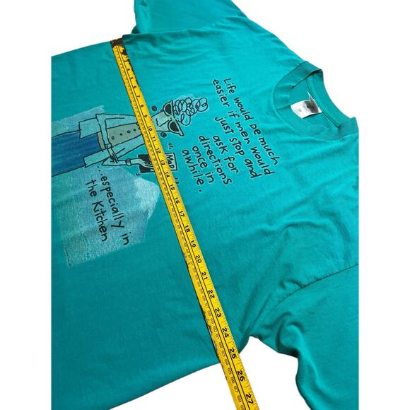 Vintage 1990s "life will be much easier if men would" Graphic TShirt XXL Grandma - Picture 5 of 9